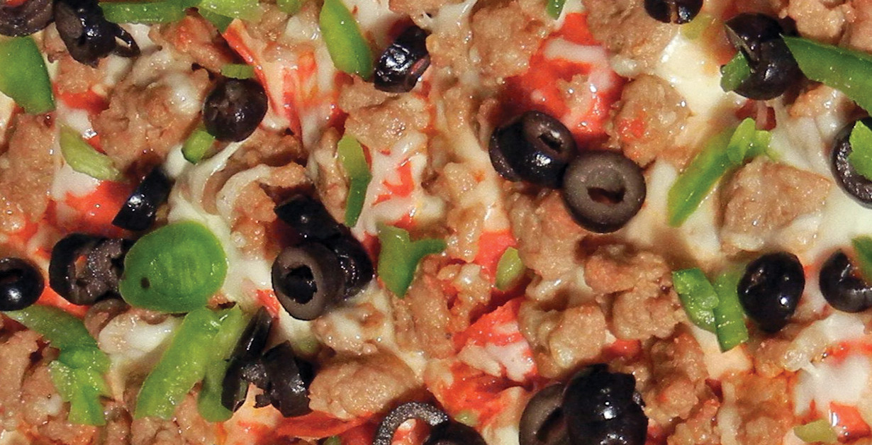 Fresh hand-tossed pizza
