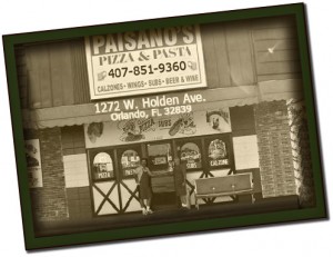 Pizza and pasta from Paisano's